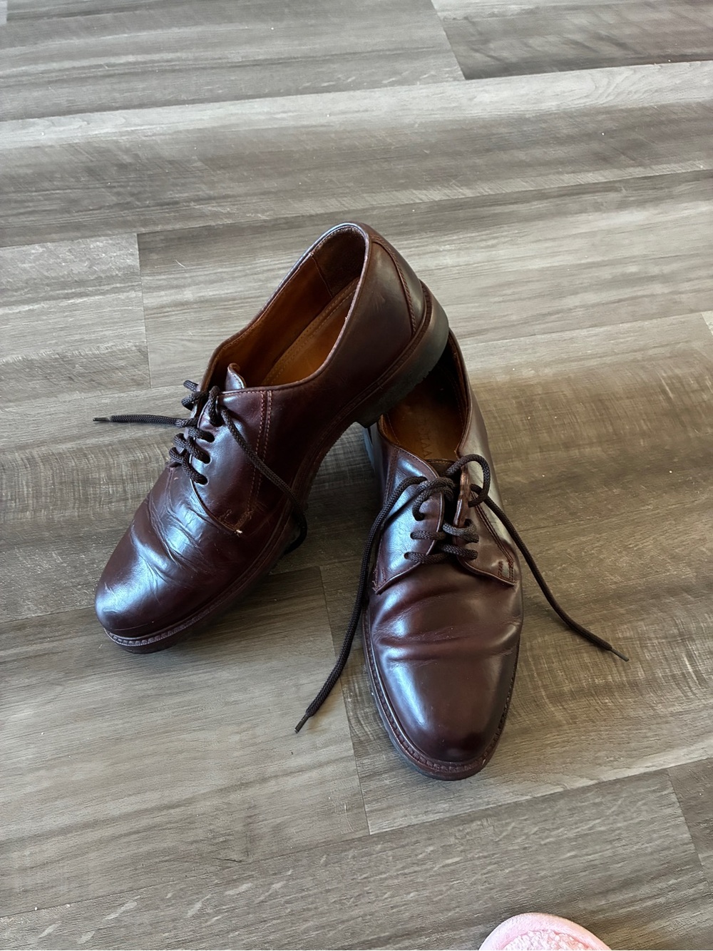Cole Haan Dark Brown Leather Derby Shoes